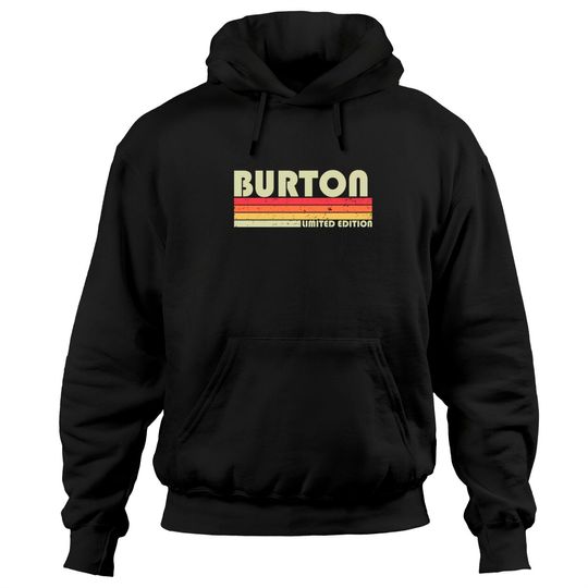 BURTON Gift Name Personalized Funny Retro Vintage Birthday Pullover Hoodie