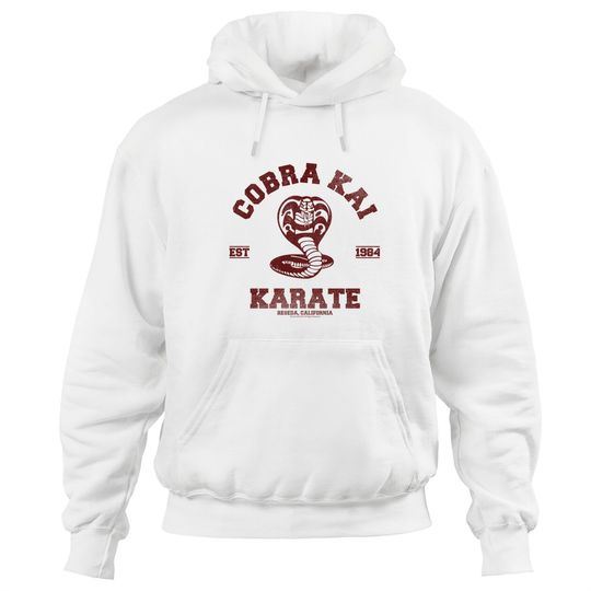 Cobra Kai Collegiate Logo Pullover Hoodie