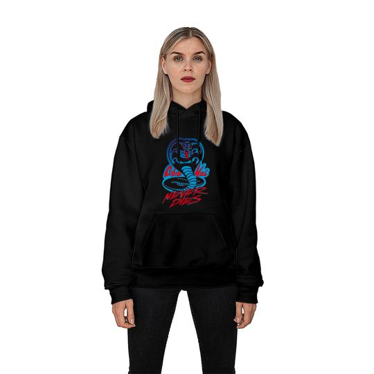 Cobra Kai Never Dies Cobra Logo Pullover Hoodie