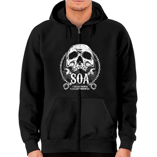 Sons Of Anarchy - Mens Zip Hoodie