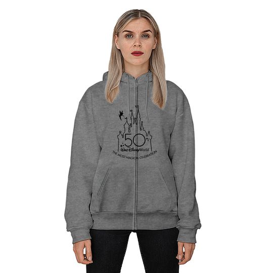 50th Anniversary Celebration For Disney Family Vacationt Zip Hoodie