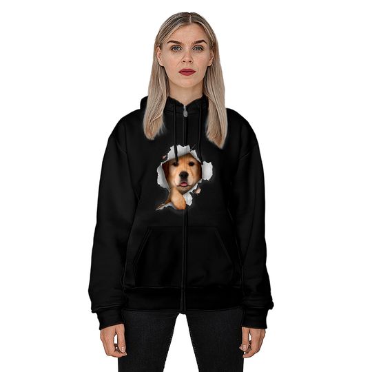 Golden Retriever Zip Hoodie