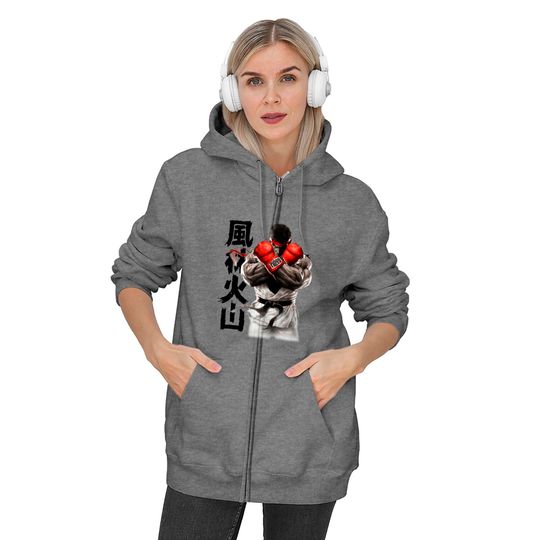 Street Fighter Ryu Zip Hoodie Zip Hoodie