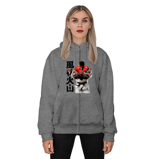 Street Fighter Ryu Zip Hoodie Zip Hoodie