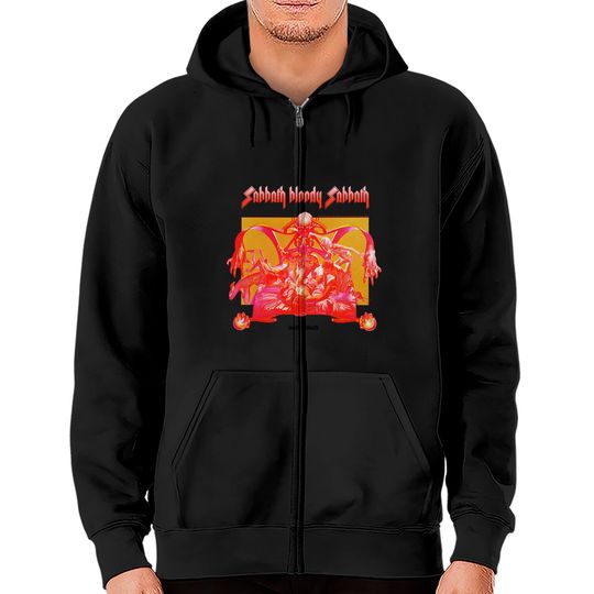Black Sabbath  Sabbath Bloody Sabbath Bright Zip Hoodie