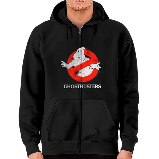 Ghostbusters Vintage Ghost Logo Zip Hoodie