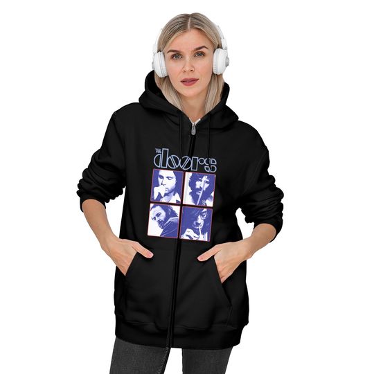 The Doors Squares Photo Zip Hoodie