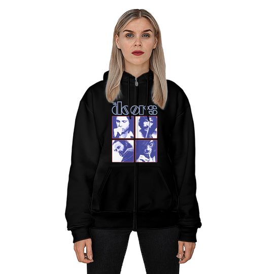 The Doors Squares Photo Zip Hoodie