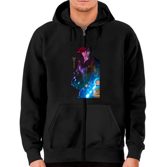 Arcane Vi League Of Legend Zip Hoodie