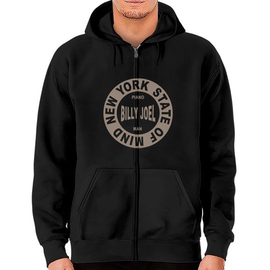 Billy Joel - New York State Of Mind Zip Hoodie