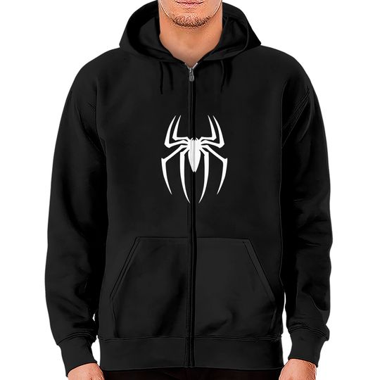 Spiderman Symbol Zip Hoodies