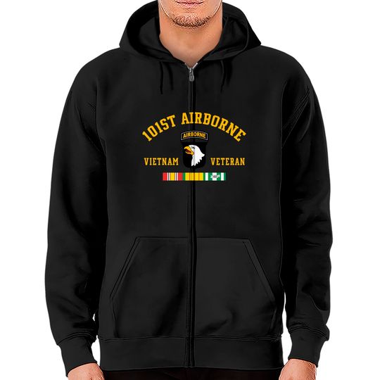 101st Airborne Division Vietnam Veteran Father Day Zip Hoodies