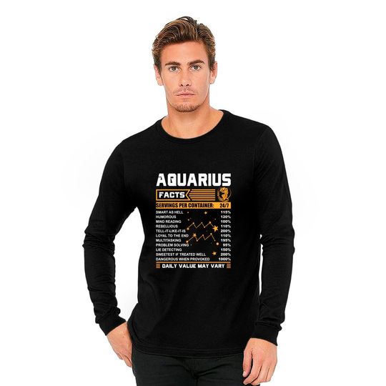 Aquarius Facts Zodiac Long Sleeves
