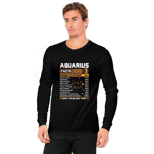 Aquarius Facts Zodiac Long Sleeves