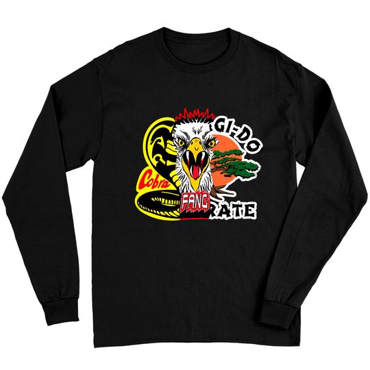 Cobra Kai Eagle Fang Miyagi Do Karate Mash Up Long Sleeves
