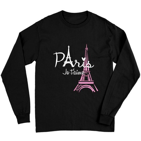 I Love Paris Eiffel Tower France Long Sleeves French Souvenir