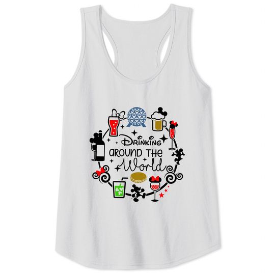 Drinking around the World, Snacking around the world, Epcot Cool Tank Tops, Disney Fun Tank Tops, Epcot Beer and Wine, Disney Snacks