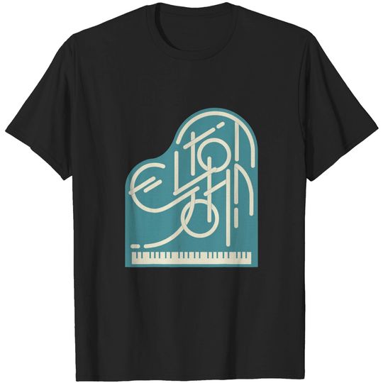 Elton John  Piano Logo T-Shirt