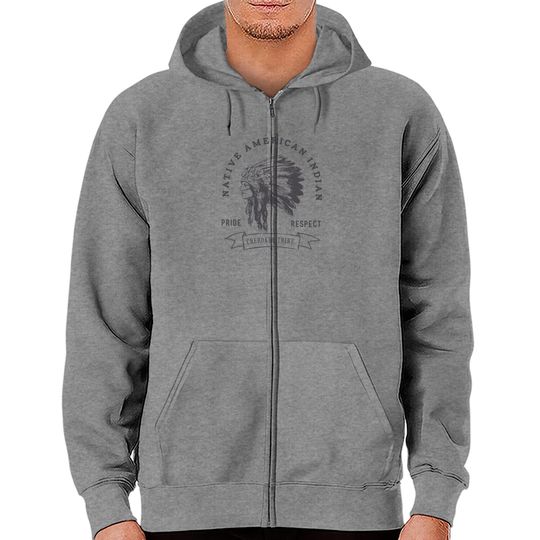 Cherokee Tribe Native American Indian Pride Respect Print Pullover Hoodie