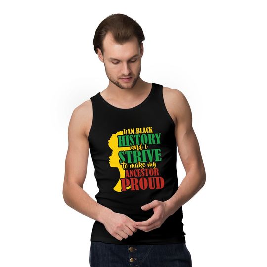Black History Month Shirt African Woman Tank Tops