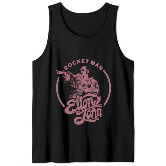 Elton John Rocket Man Tank Tops