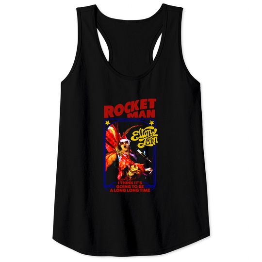 Rocket Man Elton John Tank Tops
