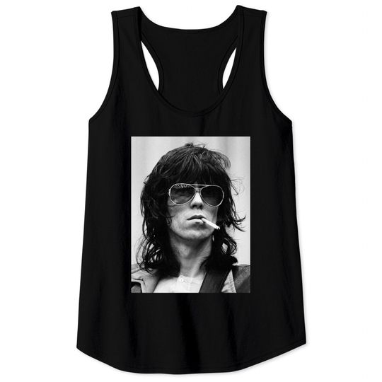 Keith Richards Vintage Rolling Stones 1970s Photo Graphic Tank Tops