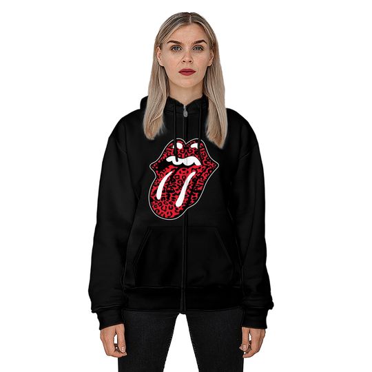The Rolling Stones Leopard Tongue Hoodie