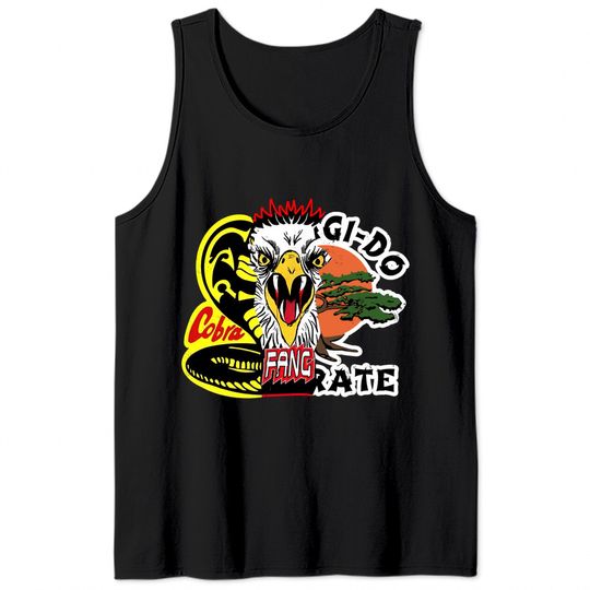 Cobra Kai Eagle Fang Miyagi Do Karate Mash Up Tank Tops