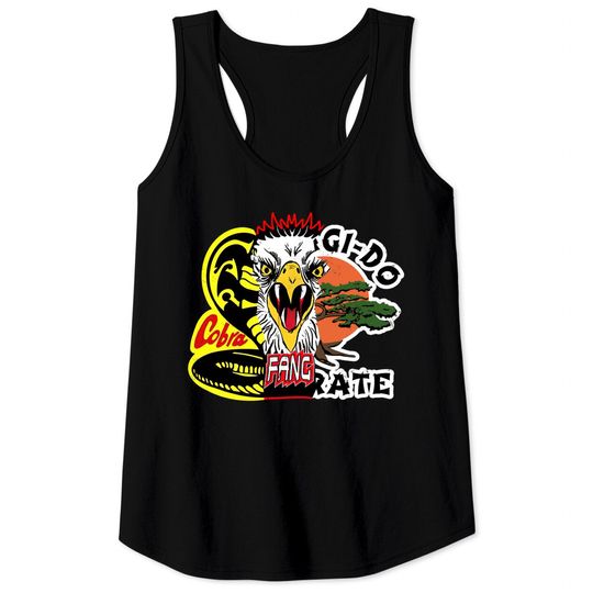 Cobra Kai Eagle Fang Miyagi Do Karate Mash Up Tank Tops