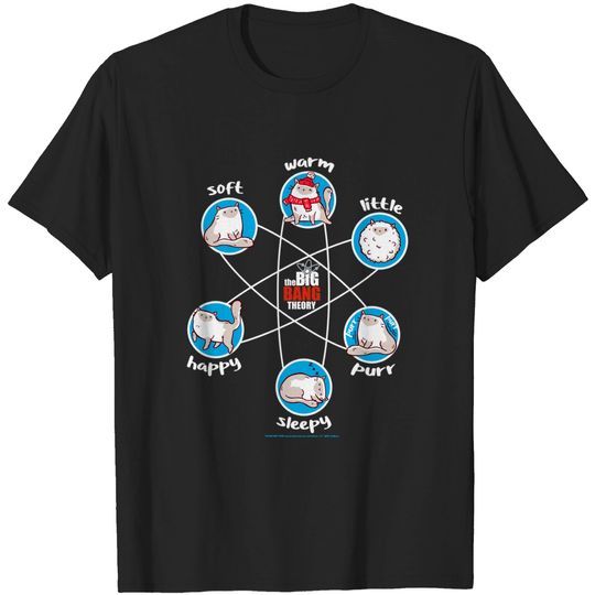 The Big Bang Theory Soft Warm Little Happy Sleepy Kitty T-Shirt