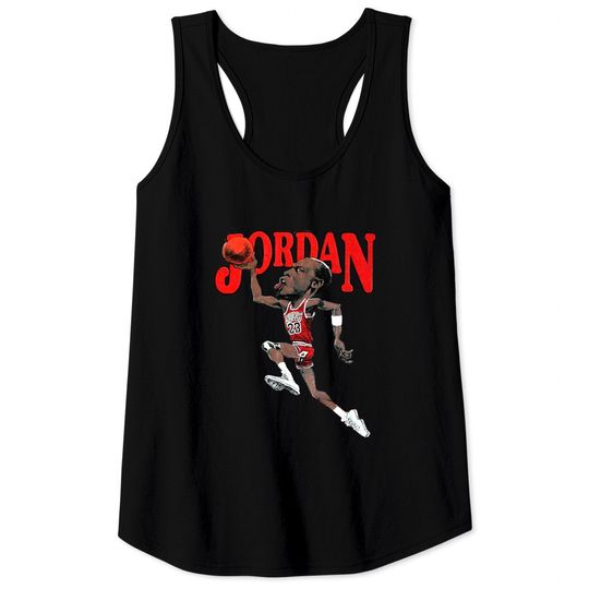 Vintage Michael Jordan Caricature Classic Tank Tops
