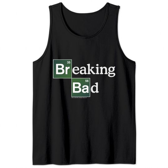 Breaking Bad Periodic Square Logo Tank Tops
