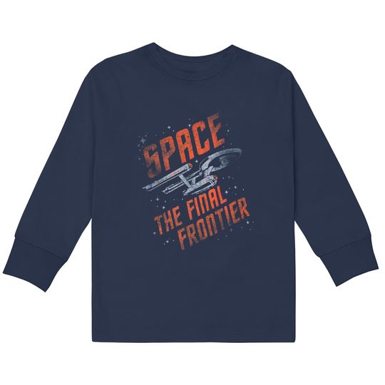 Popfunk Classic Star Trek Space The Final Frontier  Kids Long Sleeve T-Shirts & Stickers