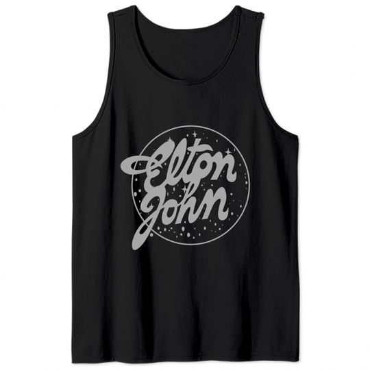 Elton John  Vintage Tour Logo Tank Tops