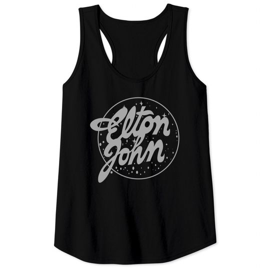 Elton John  Vintage Tour Logo Tank Tops