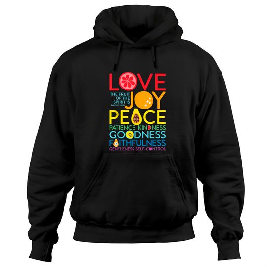 Fruit Of The Spirit Galatians 5:22 Inspirational Christian Hoodies