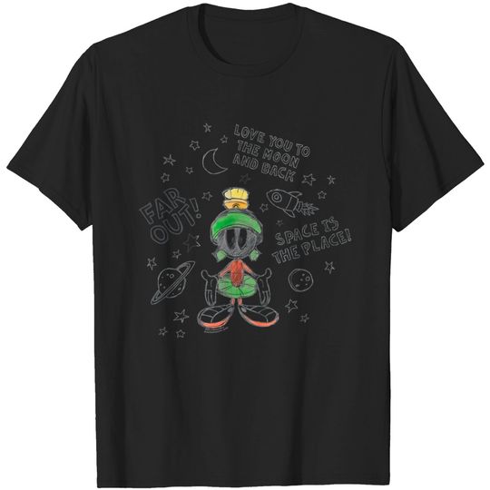 Marvin The Martian Moon Back T T Shirt