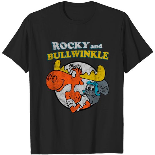 Rocky and bullwinkle Vintage - Bullwinkle - T-Shirt