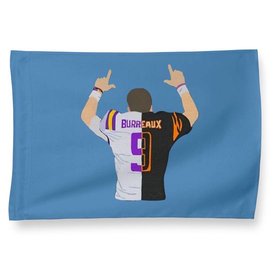 Joe Burrow House Flags Jeaux Burreaux Cajun Cincinnati Bengals Crew House Flags Number One Pick #1 #9