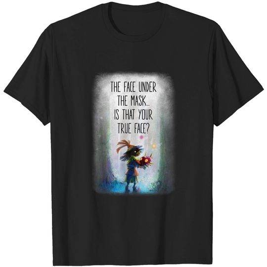Zelda Majora's Mask Is That Your True Face Portrait T-Shirt