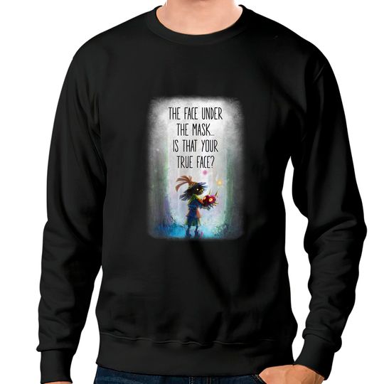 Zelda Majora's Mask Is That Your True Face Portrait Sweatshirts