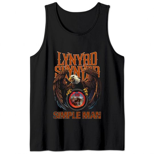 Eagle Lynyrd Skynyrd Band Simple Man Tank Tops