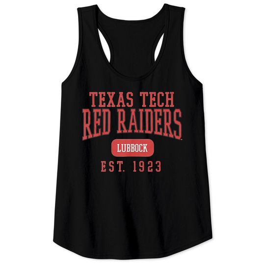 Texas Tech University Official Founded Date Unisex Adult Tank Tops