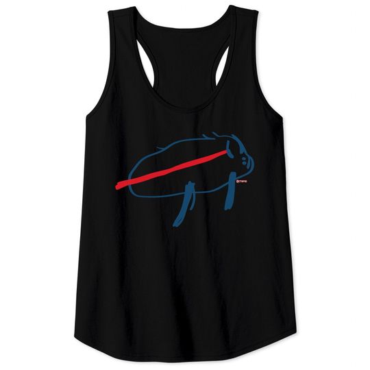 Josh Allen Buffalo Bills Potato Drawing - Buffalo Bills - Tank Tops