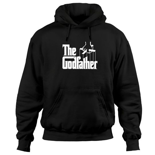 The Godfather Original White Title Logo Hoodies