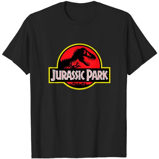 Jurassic Park Distressed Vintage Logo Graphic T-Shirt