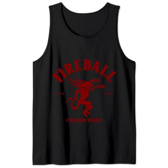Vintage Fireball - Whiskey - Tank Tops