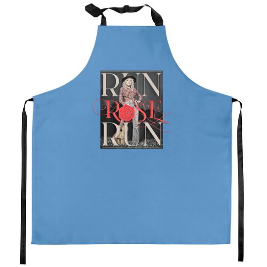 Run Rose Run Guitar Dolly Parton Kitchen Aprons