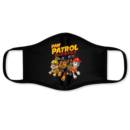 PAW Patrol Is On A Roll Pup Group Leap Face Masks